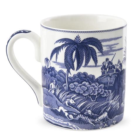 spode blue and white mugs