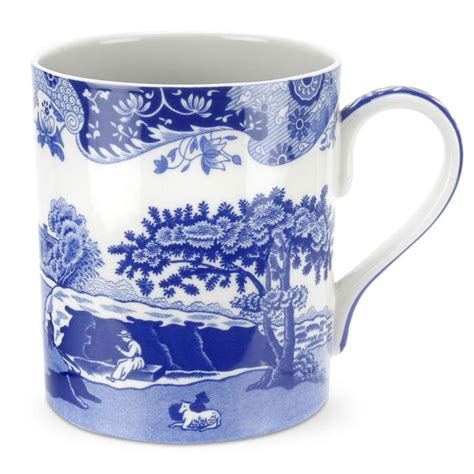 spode blue italian large mugs