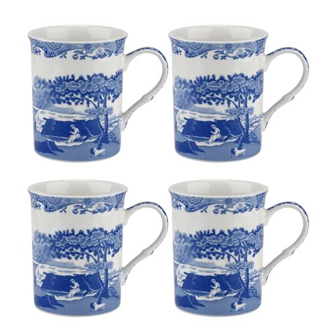 spode blue italian mug