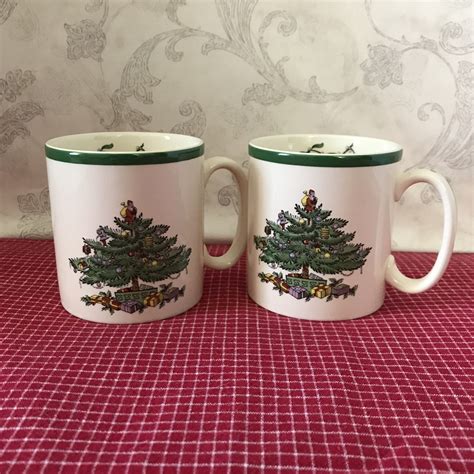 spode christmas tree coffee mugs