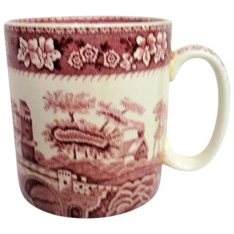 spode pink tower mug
