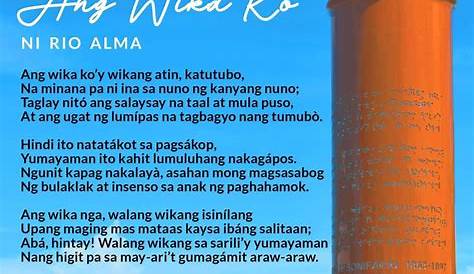 Gumawa Ng Tula Tungkol Sa Filipino At Mga Katutubong Wika Kasangkapan