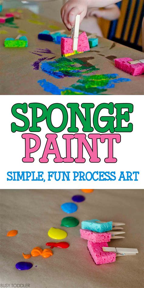 Sponge Painting Fun