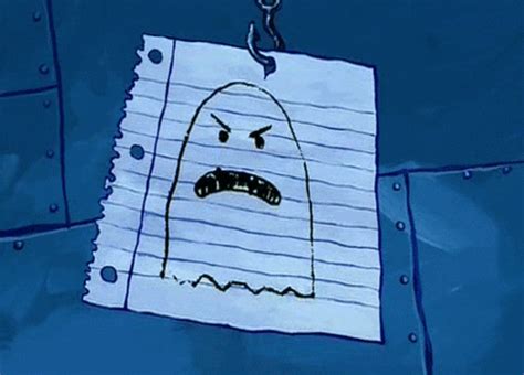 Spongebob Shopping List Ghost