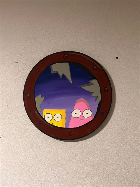 Spongebob And Patrick In Window
