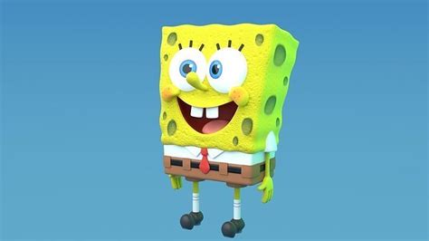 Spongebob Blender Model Rigged