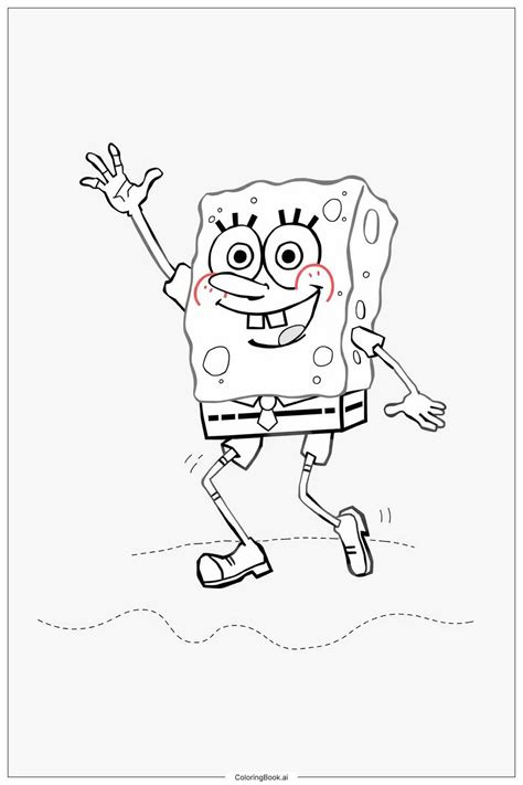 Spongebob Coloring Pages Dancing