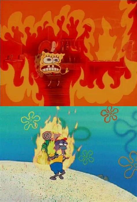 spongebob fire meme generator