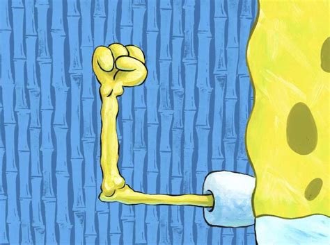 Spongebob Flexing Arm
