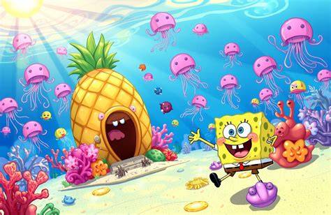Best 45 Spongebob Moving Backgrounds On Hipwallpaper inside Spongebob