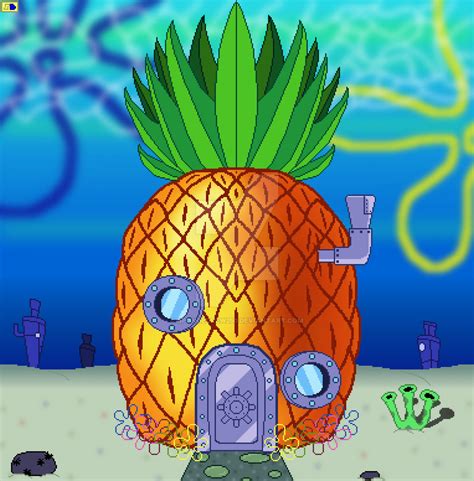 Spongebob Pineapple House Tattoo