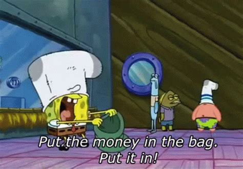 spongebob put the money in the bag song