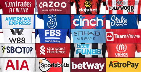 sponsors of premier league teams