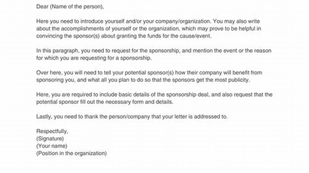 Sponsorship Email Template: A Comprehensive Guide for Successful Outreach
