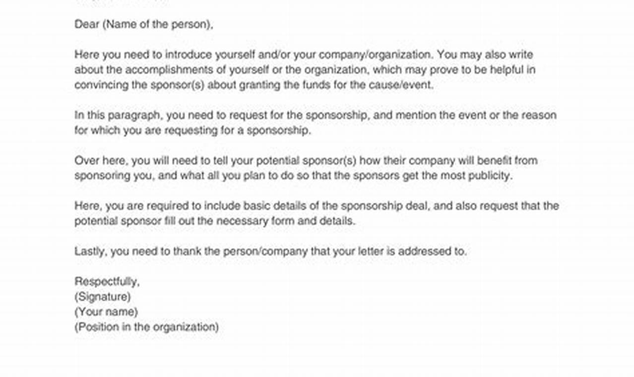 Sponsorship Email Template: A Comprehensive Guide for Successful Outreach