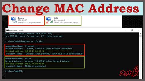 spoofing MAC address