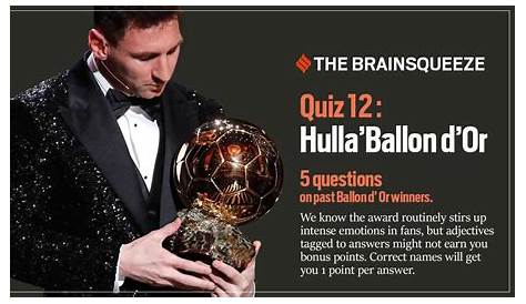 Fifa Ballon D'or Quiz - YouTube