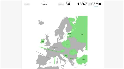 sporcle world map quiz europe no borders