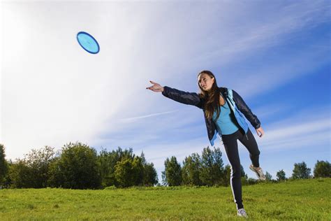 sport avec un frisbee