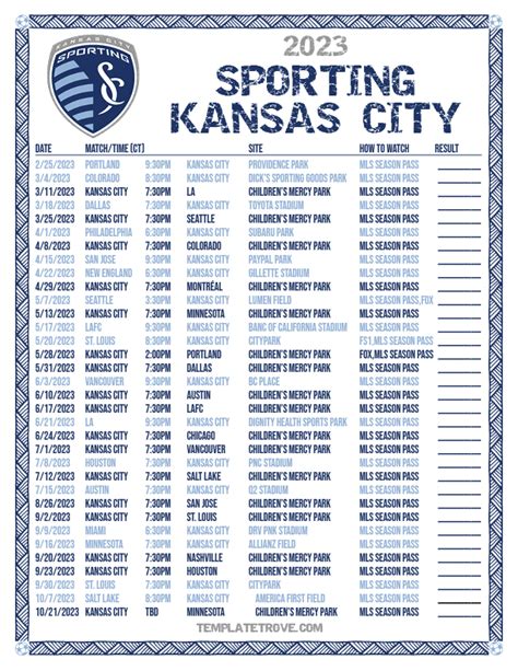 Sporting Kc 2023 Schedule