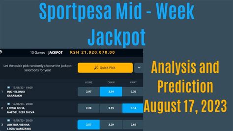 sportpesa midweek jackpot prediction analysis