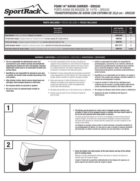 Sportrack Installation Guide