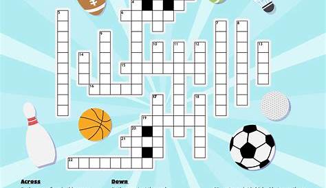 Free Printable Sports Crossword Puzzles - Free Printable
