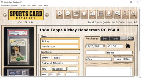 Sports Cards Value Database