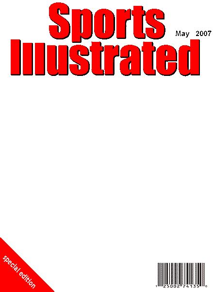 sports illustrated magazine cover template