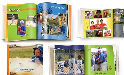 sports photo book templates
