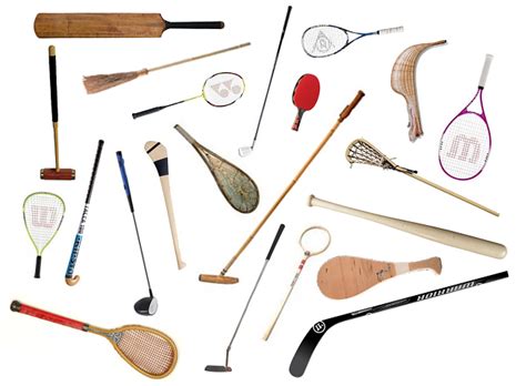 sports that use a bat or racket
