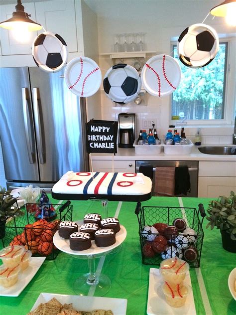 sports themed birthday party ideas