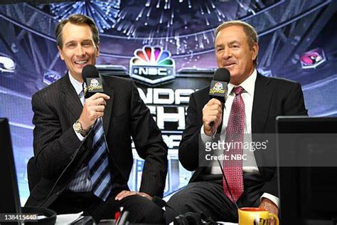 Sportscaster Cris Collinsworth during an interview with host Jay Leno