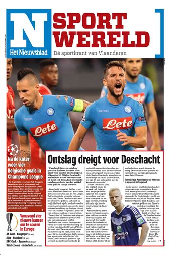 sportwereld - het nieuwsblad