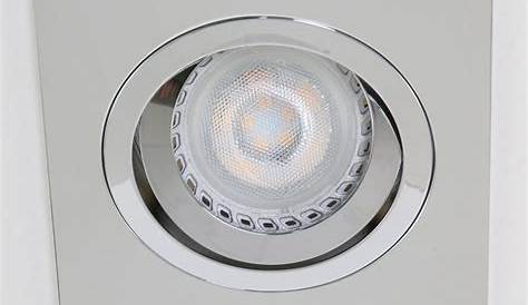 Spot LED encastrable carré orientable dimmable 220V Blanc
