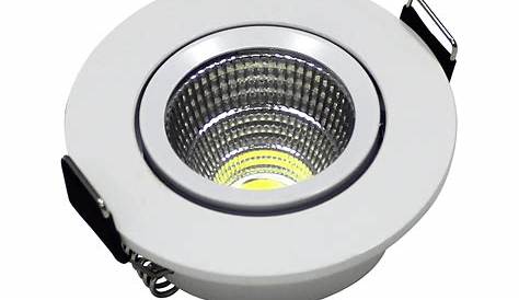 Spot LED 3w Redondo Direcionável Branco Frio 6500k Aro