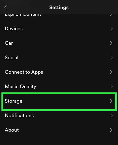 spotify app data storage