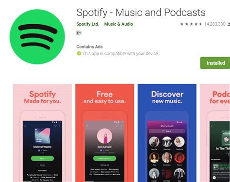 Spotify app download from App Store
