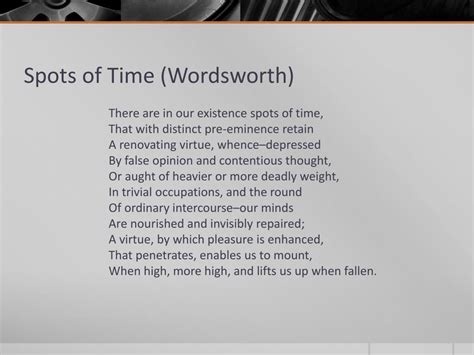 Look Spots Of Time Wordsworth Trending