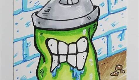 Graffiti Spray Paint Can Drawing | Free download on ClipArtMag