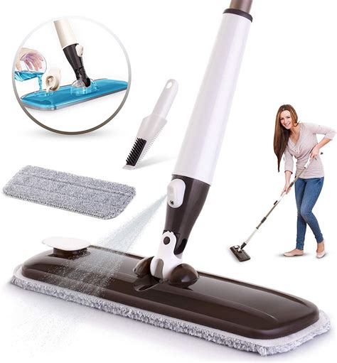 spray floor cleaner mop pad