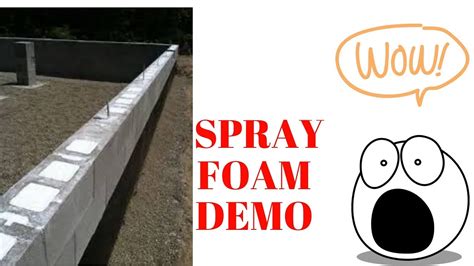 Spray Foam Inside Concrete Block