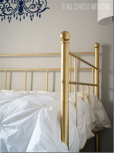 Spray Paint Bed Gold