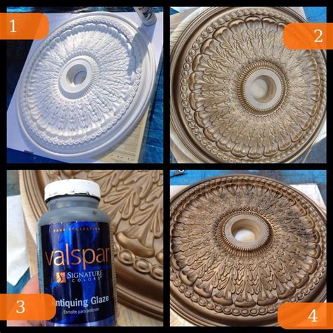 Spray Paint Ceiling Medallion