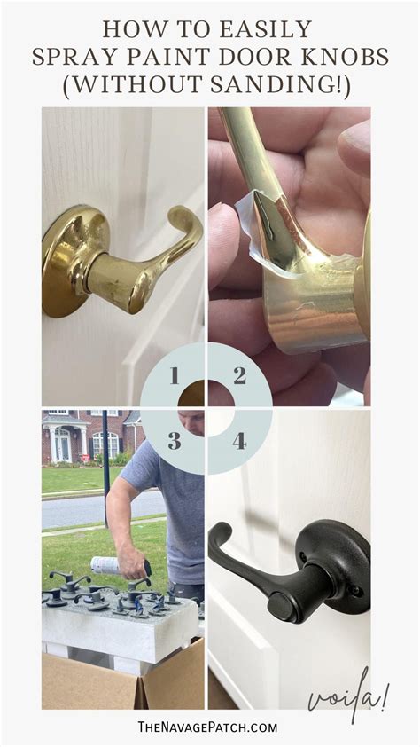 Spray Paint Door Knobs Without Removing