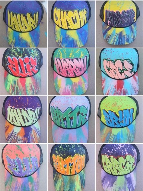 Spray Paint Hats Custom