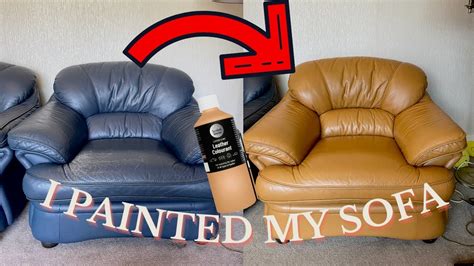 Spray Paint Leather Sofa