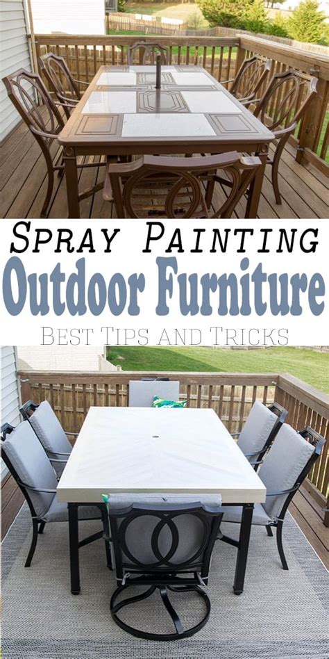 Spray Paint Outdoor Table
