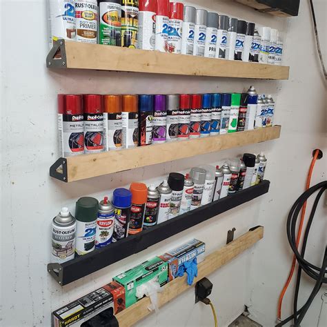 Spray Paint Plastic Shelf
