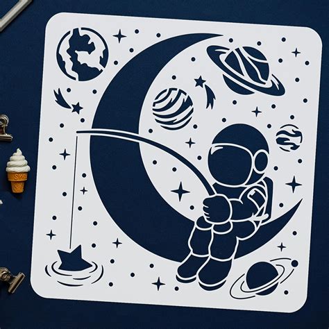 Spray Paint Space Stencil